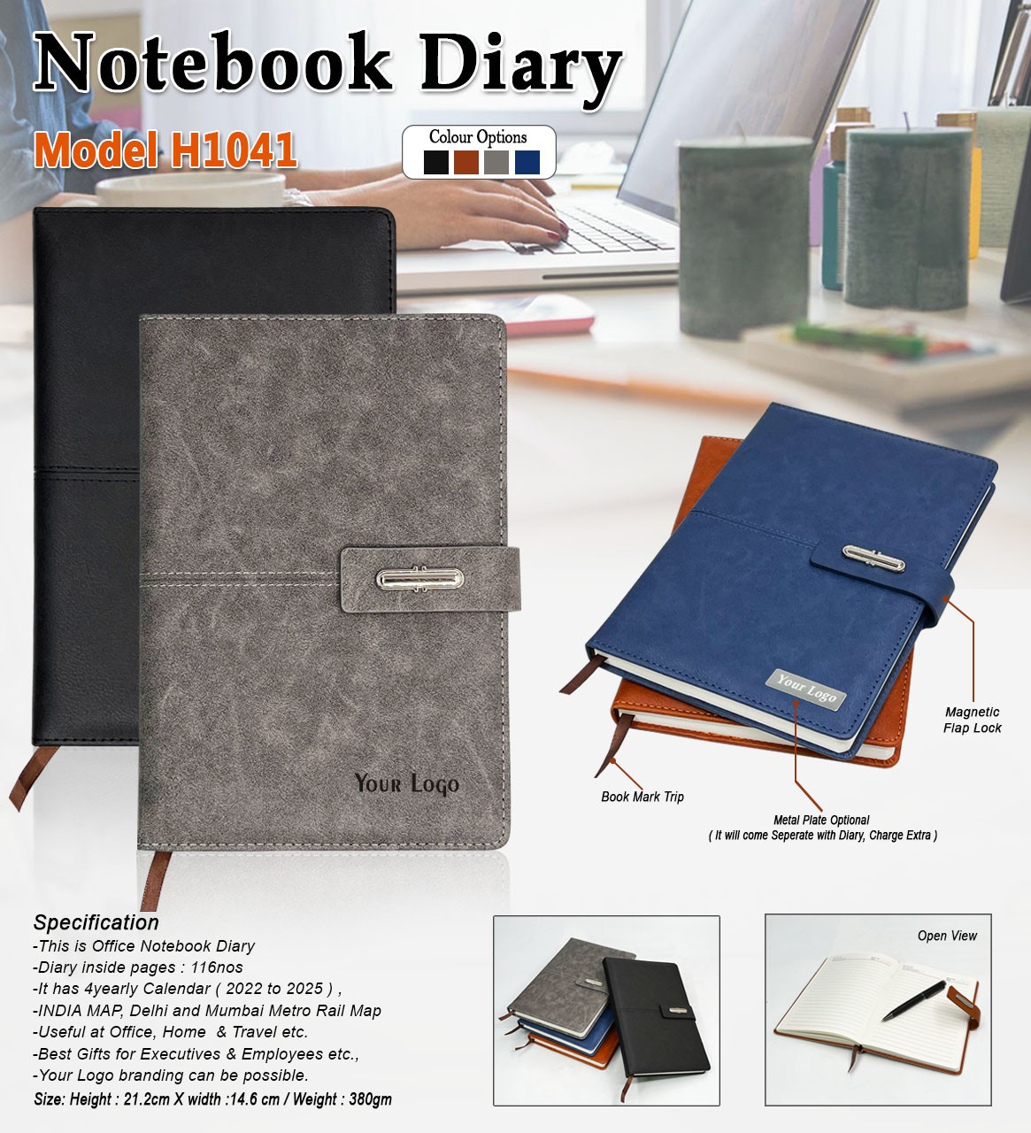 Magnetic Flap Notebook